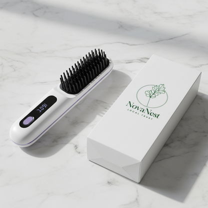 White NovaNest Hair Brush